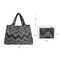 Wrapables Large Foldable Tote Nylon Reusable Grocery Bags, Intricate Chevron
